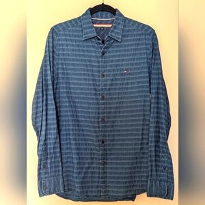 Men's Tommy Hilfiger sz small blue button down dress shirt